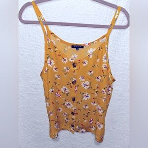 Kirious button front tank with straps